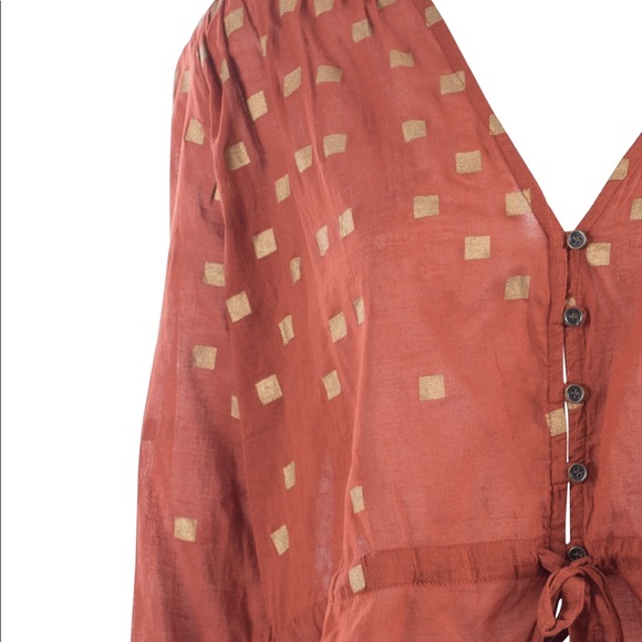 House Of Harlow 1960 Dacia Blouse boho. NWT - Picture 6 of 7